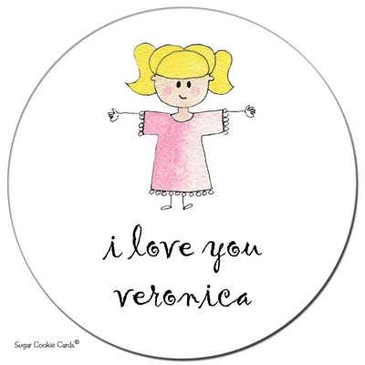 Sugar Cookie Gift Stickers - Kid 5 Sugar Cookie Gift Stickers - Kid 5